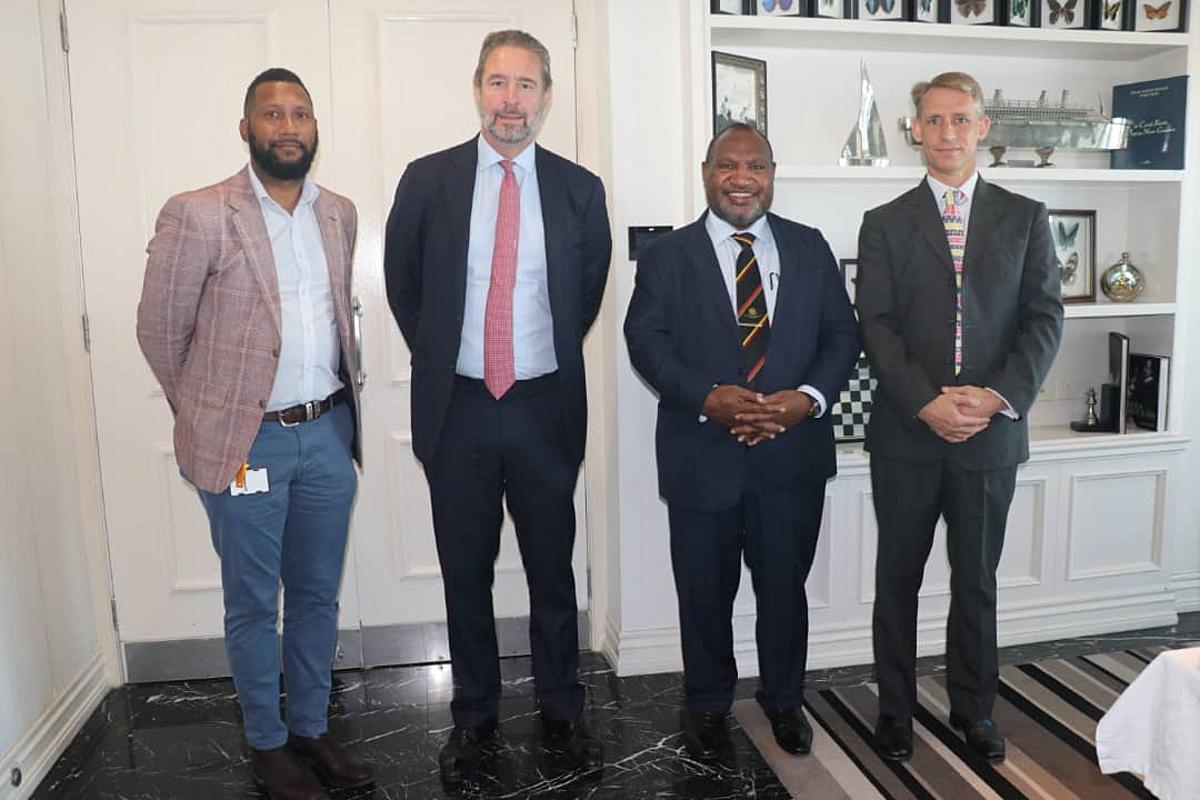 Prime Minister Marape Meets Steamships Executives, Welcomes New Managing Director