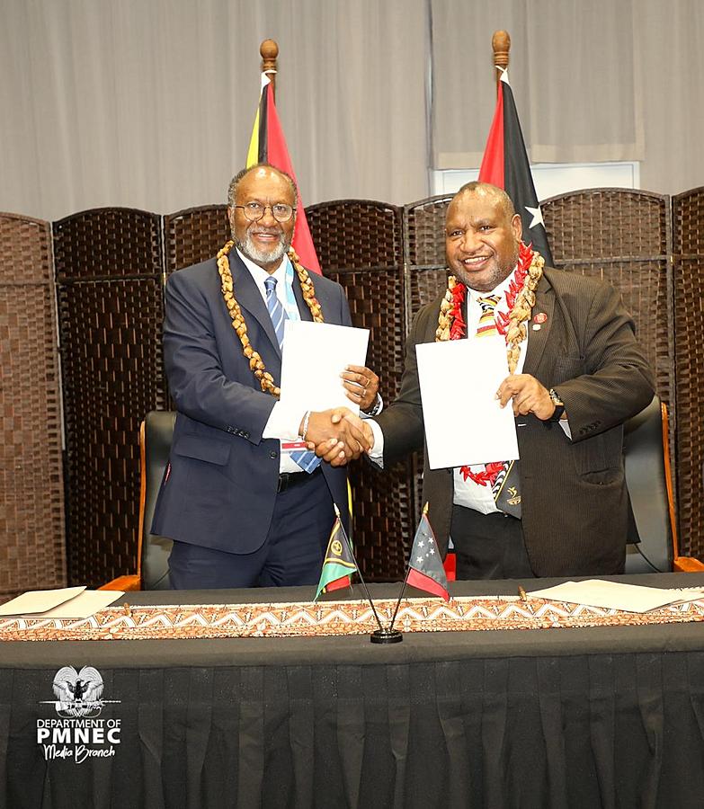 PNG, VANUATU SIGN FRAMEWORK AGREEMENT TO HEIGHTEN ECONOMIC COOPERATION