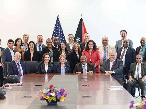 PM MARAPE MEETS BUSINESS DELEGATION FROM UNITED STATES IN PNG ON BUSINESS MISSION